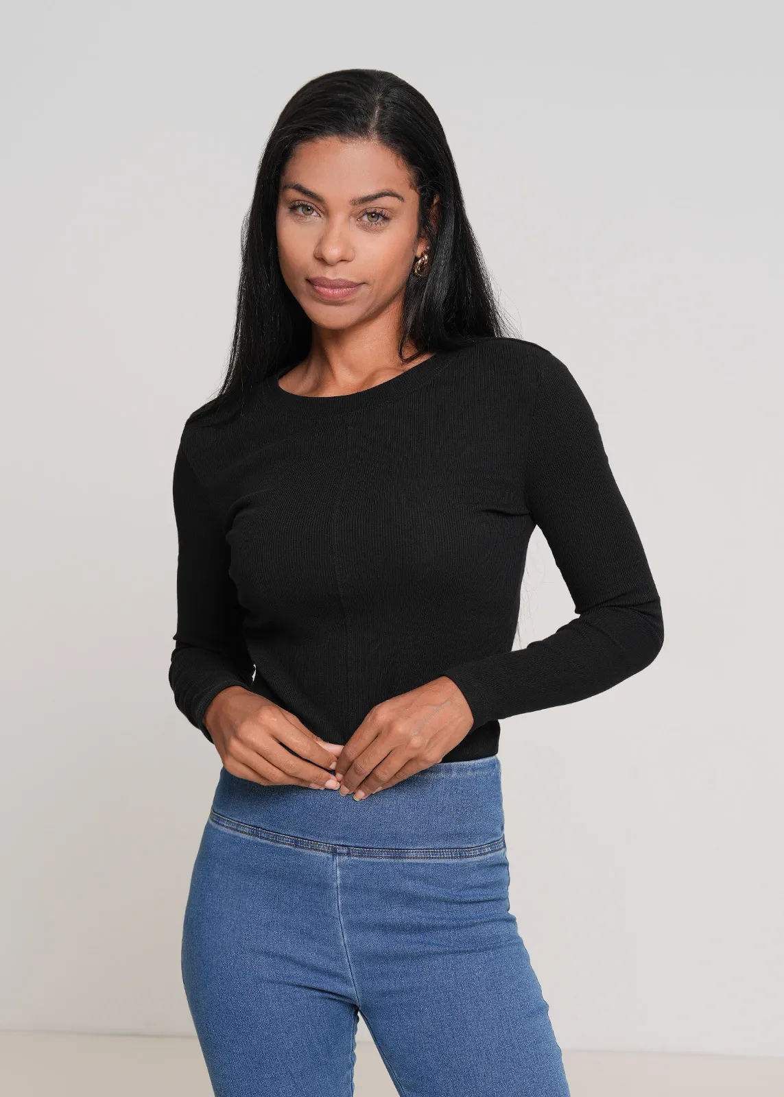 Langarm, Hosen, Jeans, Person, Frau