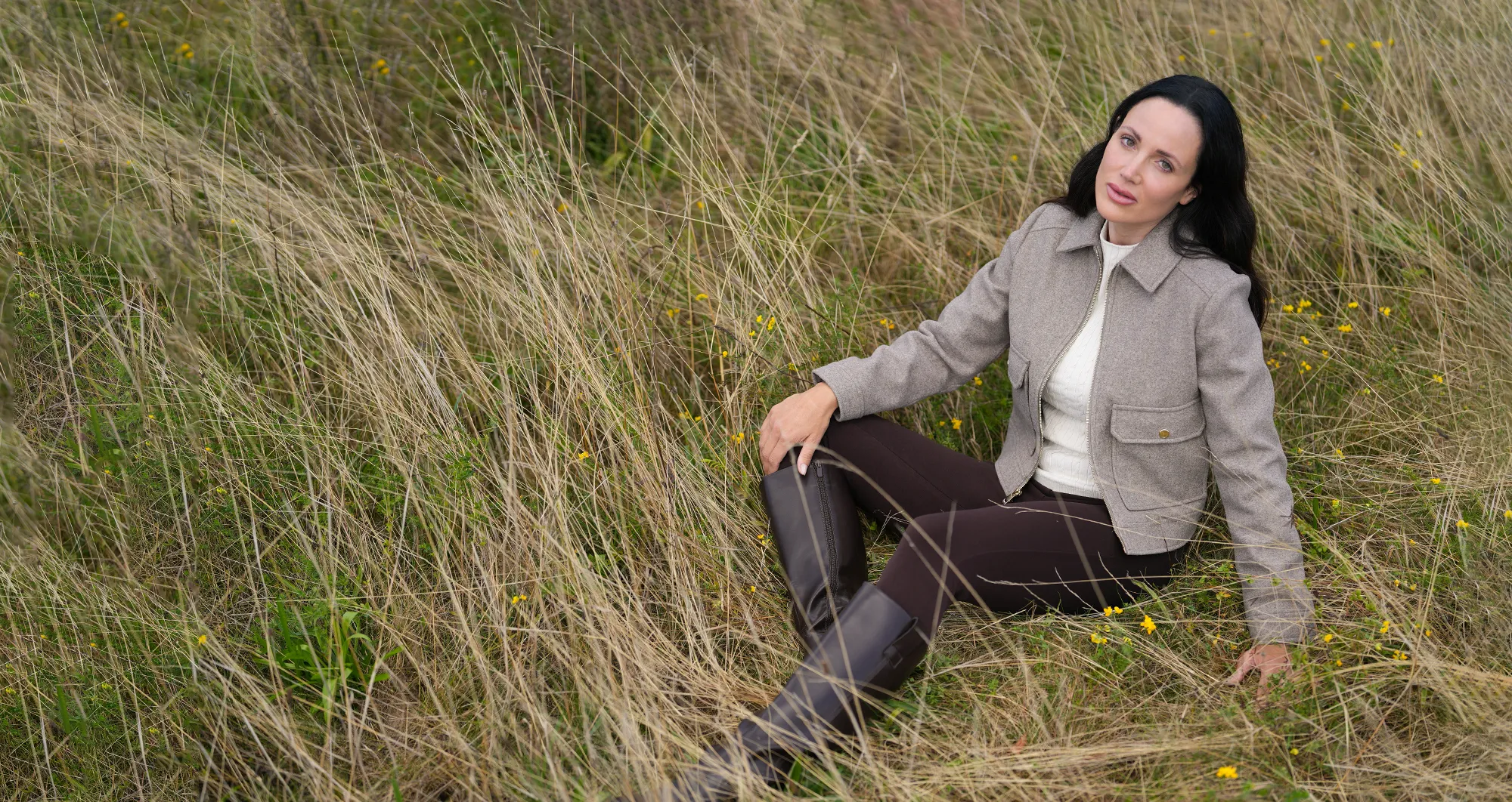 Mantel, Jacke, Kleidung, Lange Stiefel, Farbton Braun