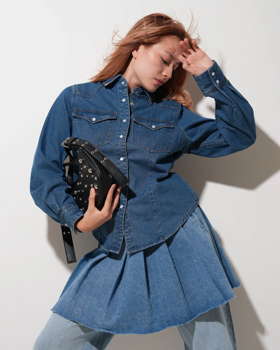 Hosen, Jeans, Bluse, Mantel, Langarm