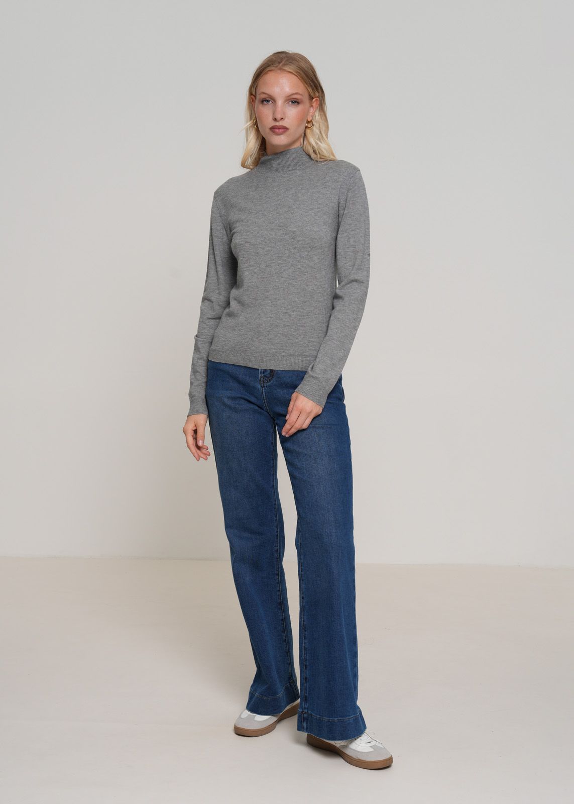 Hosen, Langarm, Jeans, Pullover, Person